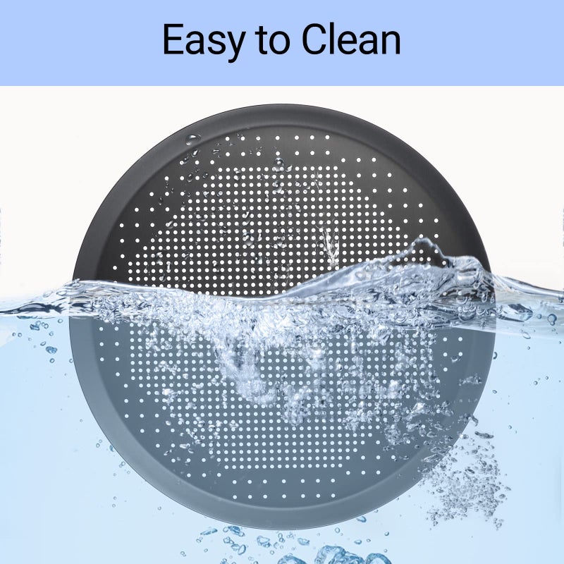 Beasea Pizza Pan 14 Inch, Perforated Pizza Pans with Holes, Heavy Duty Aluminum Alloy Round Pizza Crisper Pan Pizza Baking Tray Bakeware for Home Restaurant Kitchen - Image 4
